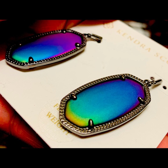 Kendra Scott Matte Galaxy Glass Elle Earrings